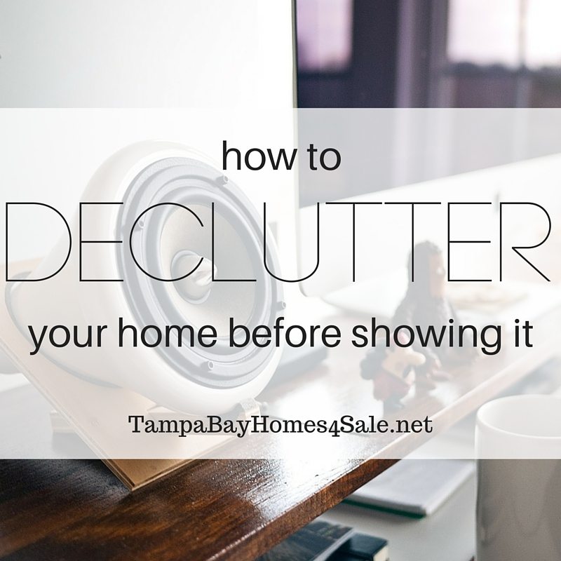 how to declutter your home before showing it