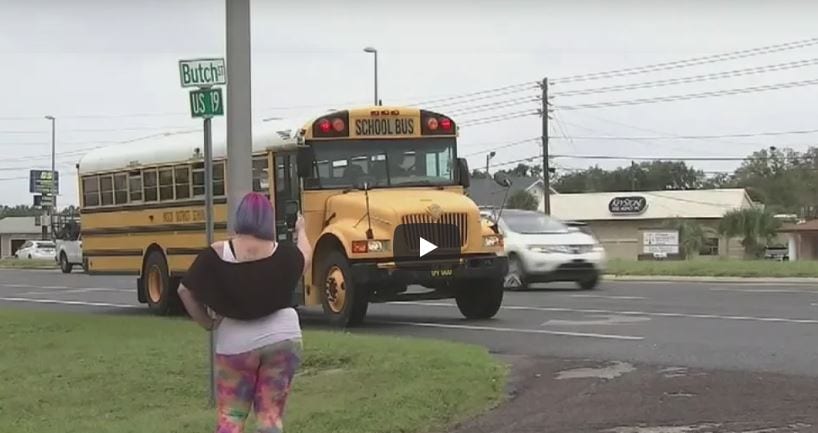 Watch Pasco County Deputies Stop Ticket Wave Of School Bus Passers