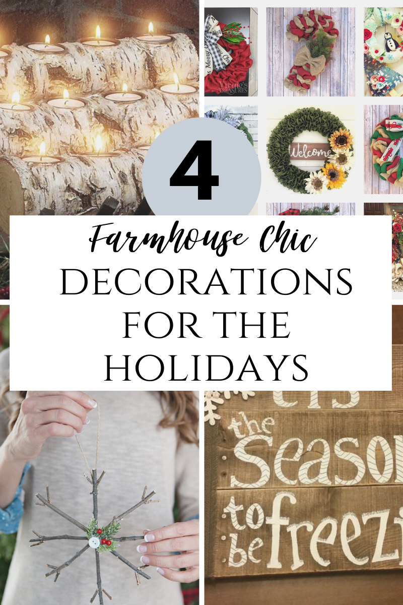 4 Farmhouse Chic DIY Home Decorations for the Holiday